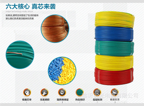 國標正品銅芯單股民用電線BV4平方